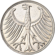 Coin, GERMANY - FEDERAL REPUBLIC, 5 Mark, 1951, Hambourg, EF(40-45), Silver