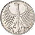 Coin, GERMANY - FEDERAL REPUBLIC, 5 Mark, 1951, Hambourg, EF(40-45), Silver