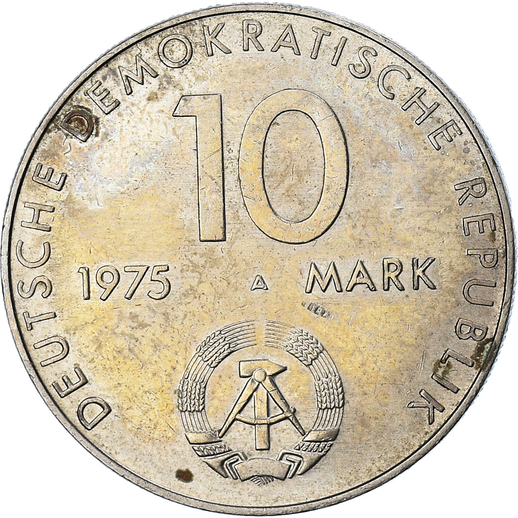 Münze, GERMAN-DEMOCRATIC REPUBLIC, 10 Mark, 1975, Berlin, SS, Kupfer-Nickel