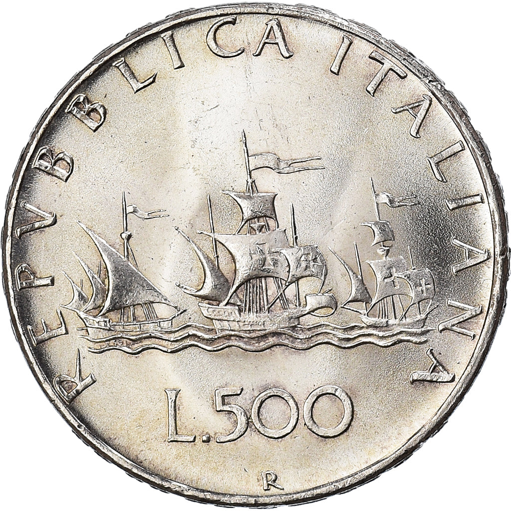 Coin, Italy, 500 Lire, 1966, Rome, AU(50-53), Silver, KM:98