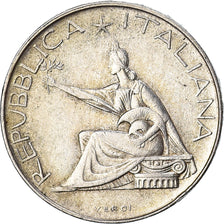 Coin, Italy, 500 Lire, 1961, Rome, EF(40-45), Silver, KM:99
