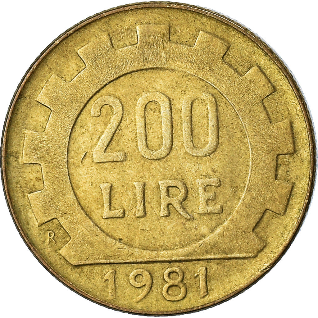 Moneta, Italia, 200 Lire, 1981, BB, Alluminio-bronzo, KM:105