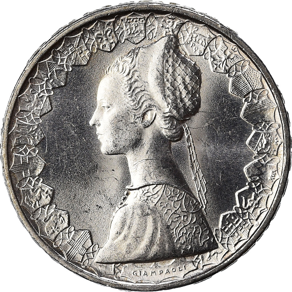 Coin, Italy, 500 Lire, 1964, Rome, AU(55-58), Silver, KM:98