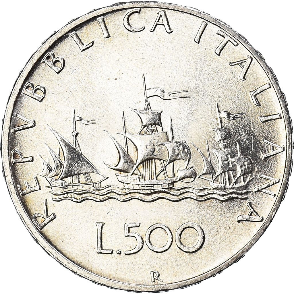 Coin, Italy, 500 Lire, 1964, Rome, AU(55-58), Silver, KM:98