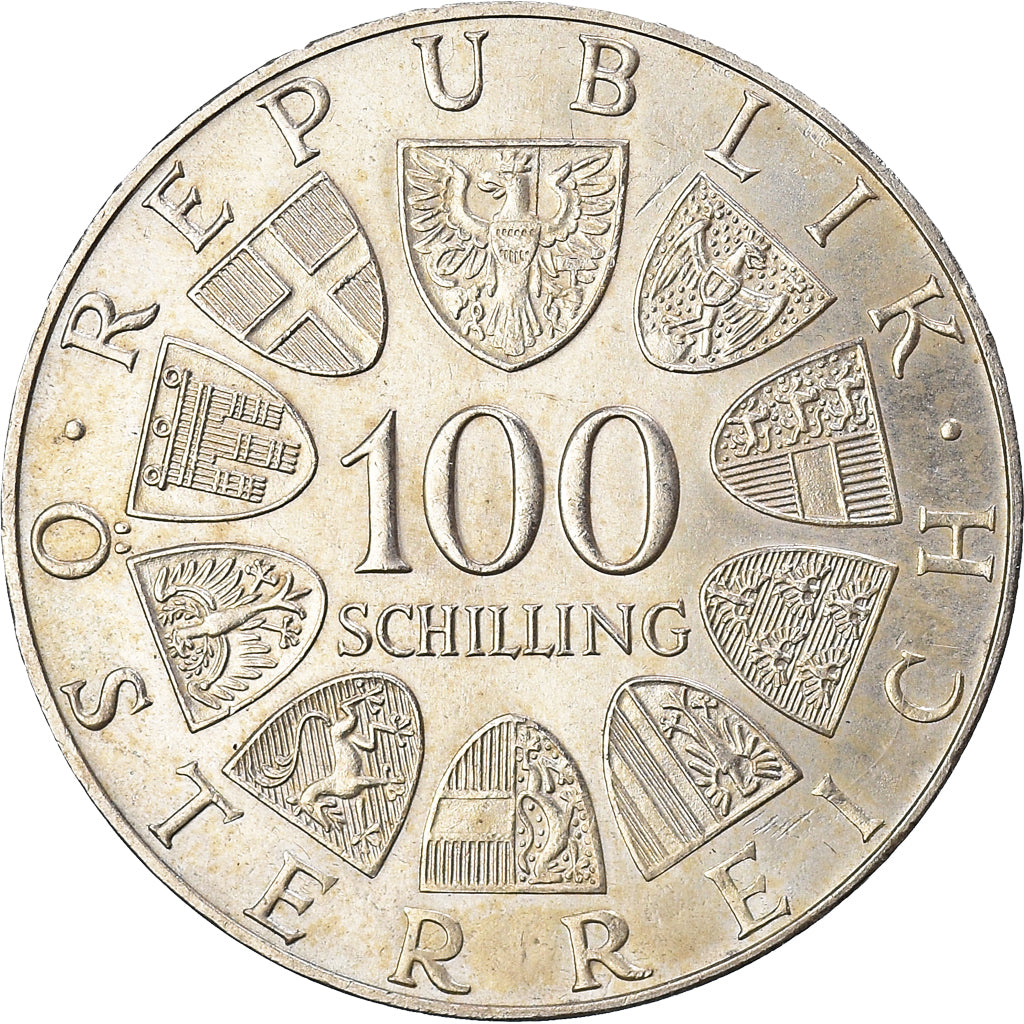 Münze, Österreich, 100 Schilling, 1977, SS+, Silber, KM:2934