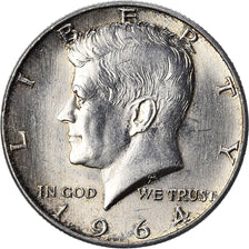 Coin, United States, Kennedy Half Dollar, Half Dollar, 1964, U.S. Mint