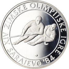 Moeda, Jugoslávia, 1984 Winter Olympics, 100 Dinara, 1982, BE, MS(65-70)