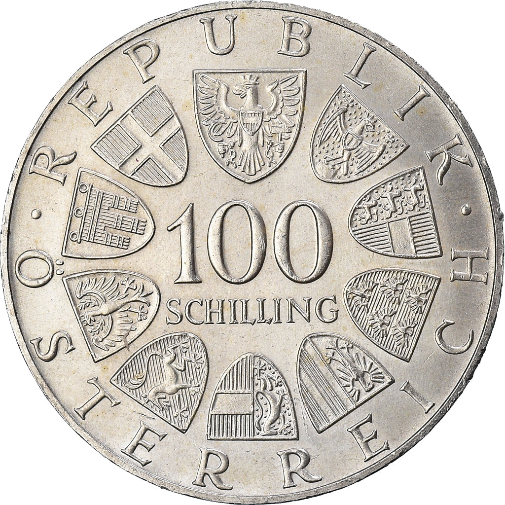 Coin, Austria, 100 Schilling, 1979, AU(55-58), Silver, KM:2944