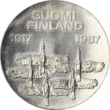 Münze, Finnland, 10 Markkaa, 1967, VZ, Silber, KM:50