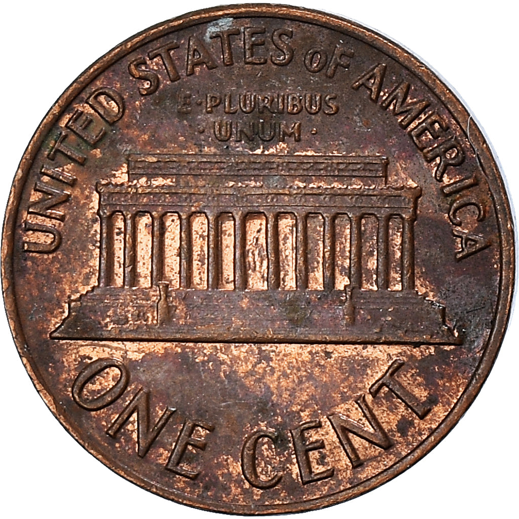 Monnaie, États-Unis, Lincoln Cent, Cent, 1972, U.S. Mint, Denver, TB, Laiton