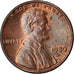 Monnaie, États-Unis, Lincoln Cent, Cent, 1980, U.S. Mint, Denver, TB+, Laiton