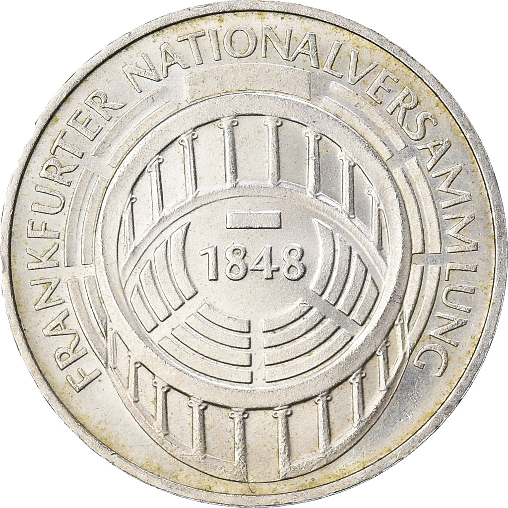 Moeda, ALEMANHA - REPÚBLICA FEDERAL, 5 Mark, 1973, Karlsruhe, Germany