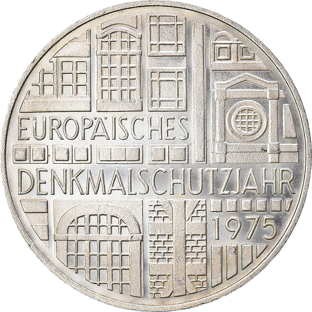 Coin, GERMANY - FEDERAL REPUBLIC, 5 Mark, 1975, Stuttgart, Germany, BE