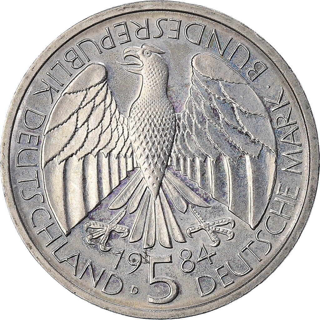 Munten, Federale Duitse Republiek, 5 Mark, 1984, Munich, Germany, ZF+