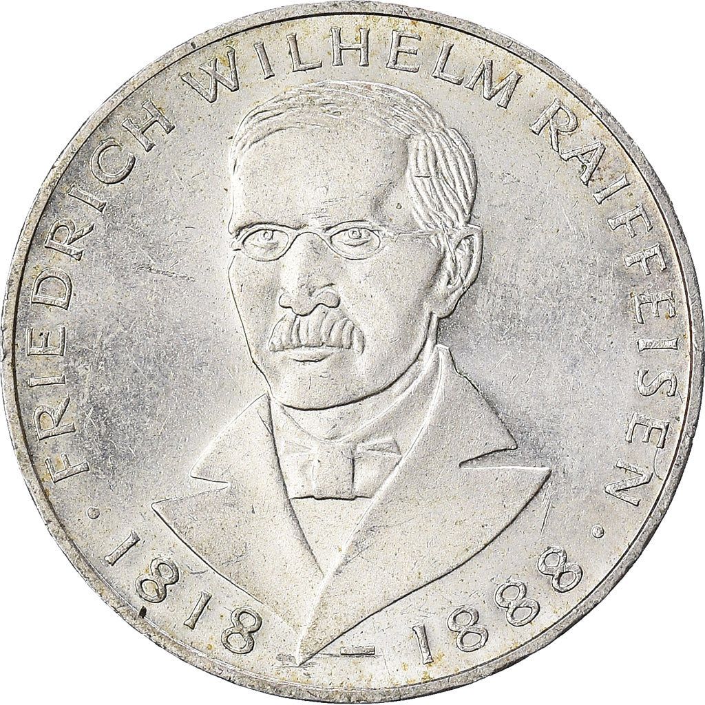 Coin, GERMANY - FEDERAL REPUBLIC, 5 Mark, 1968, Hamburg, Germany, EF(40-45)