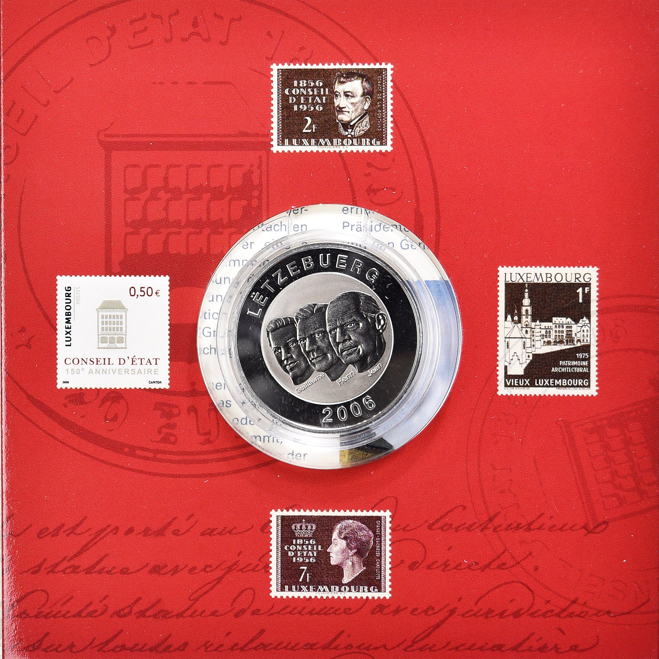 Luxemburgo, 20 Euro, 2006, 150ème anniversaire du Conseil d'Etat. BE, FDC