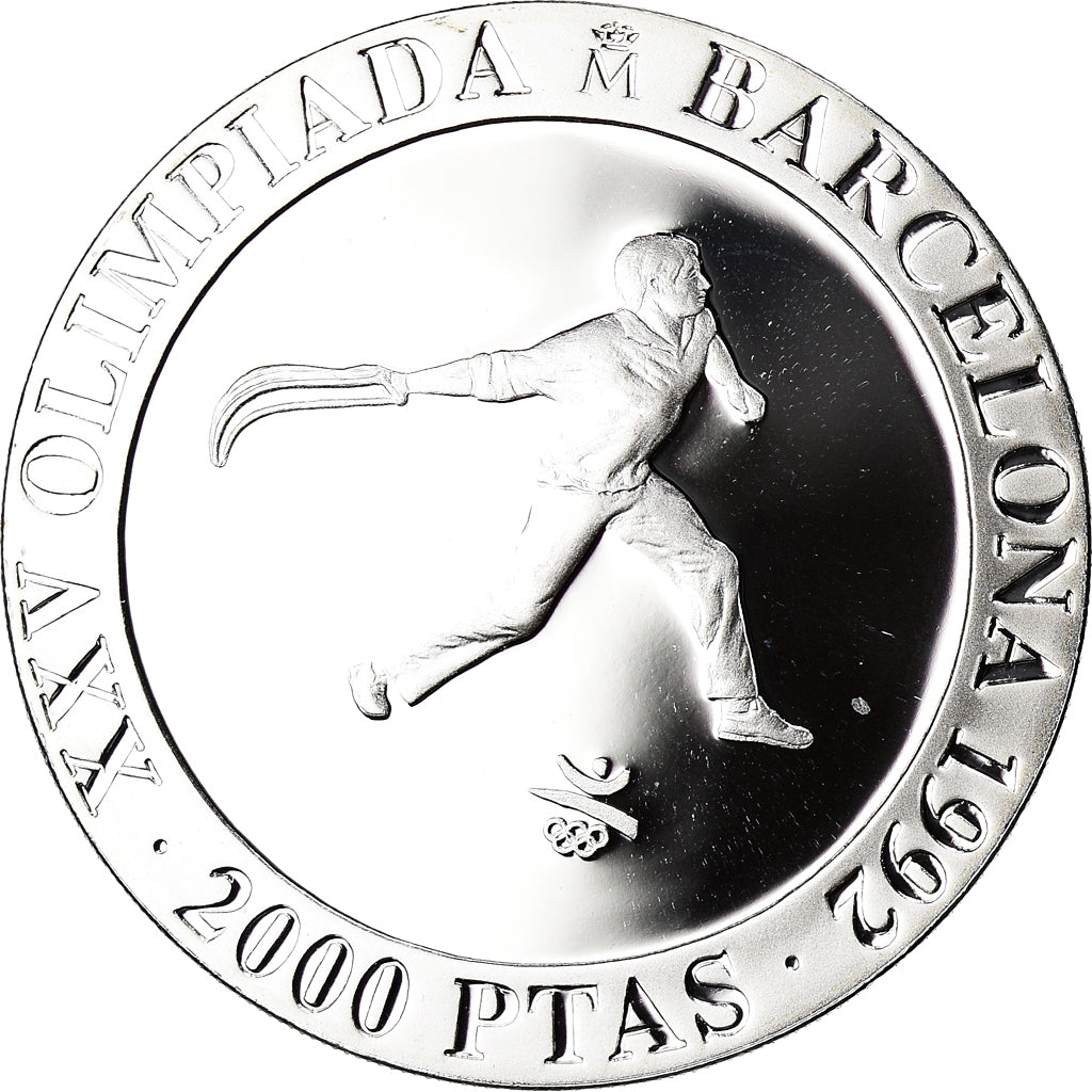 Coin, Spain, Juan Carlos I, 2000 Pesetas, 1990, Madrid, BE, MS(65-70), Silver