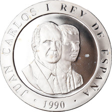 Coin, Spain, Juan Carlos I, 2000 Pesetas, 1990, Madrid, BE, MS(65-70), Silver