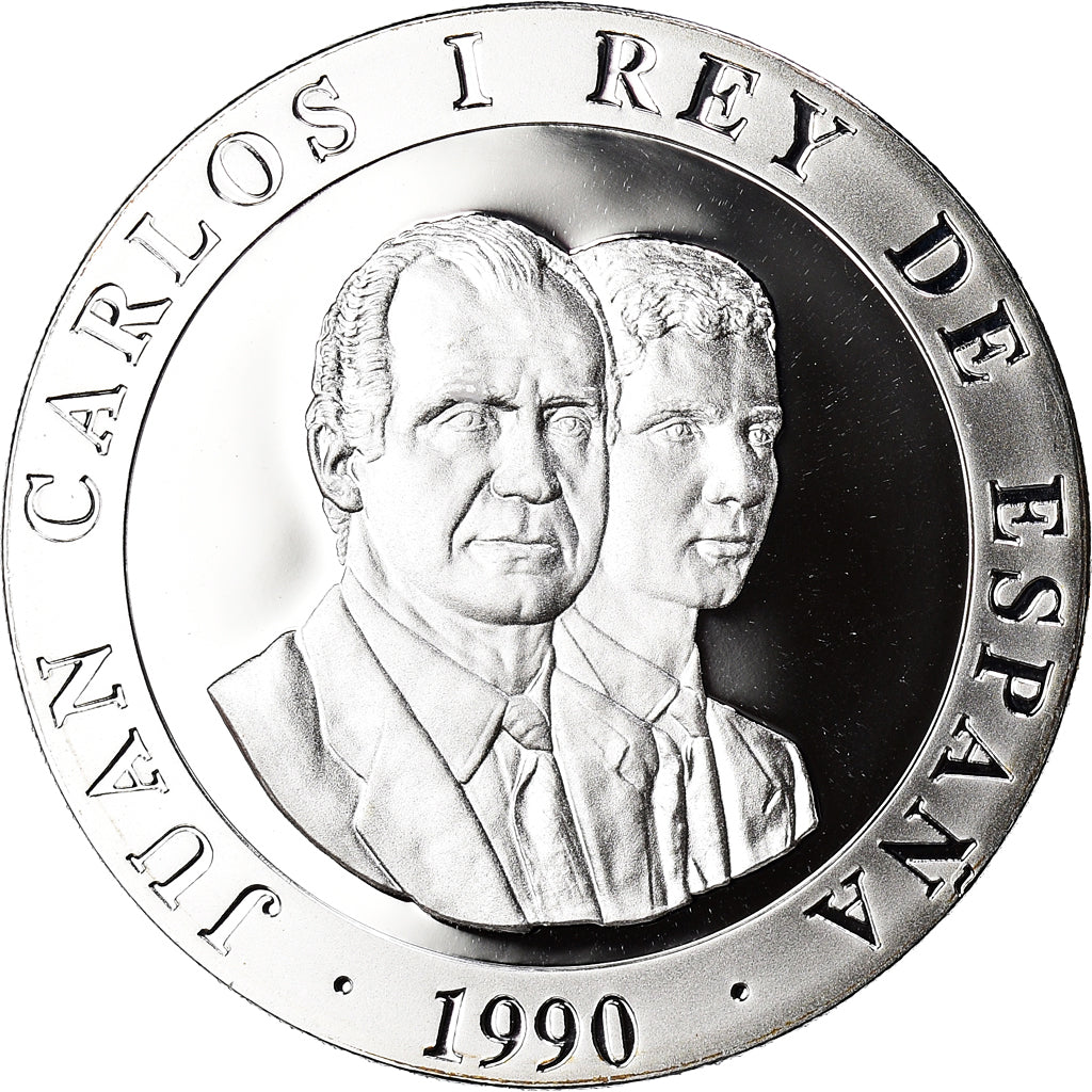 Coin, Spain, Juan Carlos I, 2000 Pesetas, 1990, Madrid, BE, MS(65-70), Silver