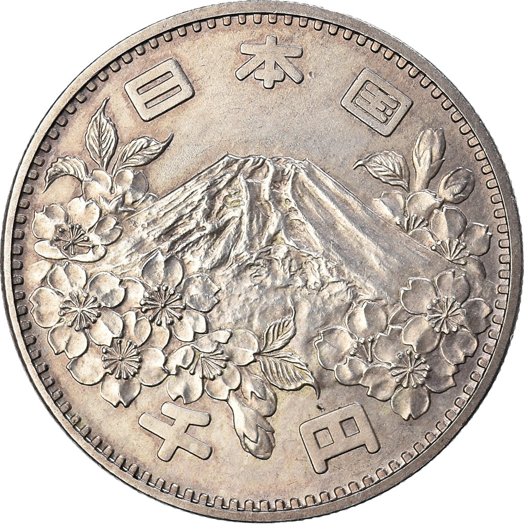 Coin, Japan, Hirohito, 1000 Yen, 1964, AU(50-53), Silver, KM:80