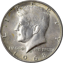 Monnaie, États-Unis, Kennedy Half Dollar, Half Dollar, 1968, U.S. Mint, Denver