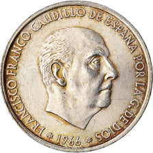Coin, Spain, Caudillo and regent, 100 Pesetas, 1968, Madrid, EF(40-45), Silver