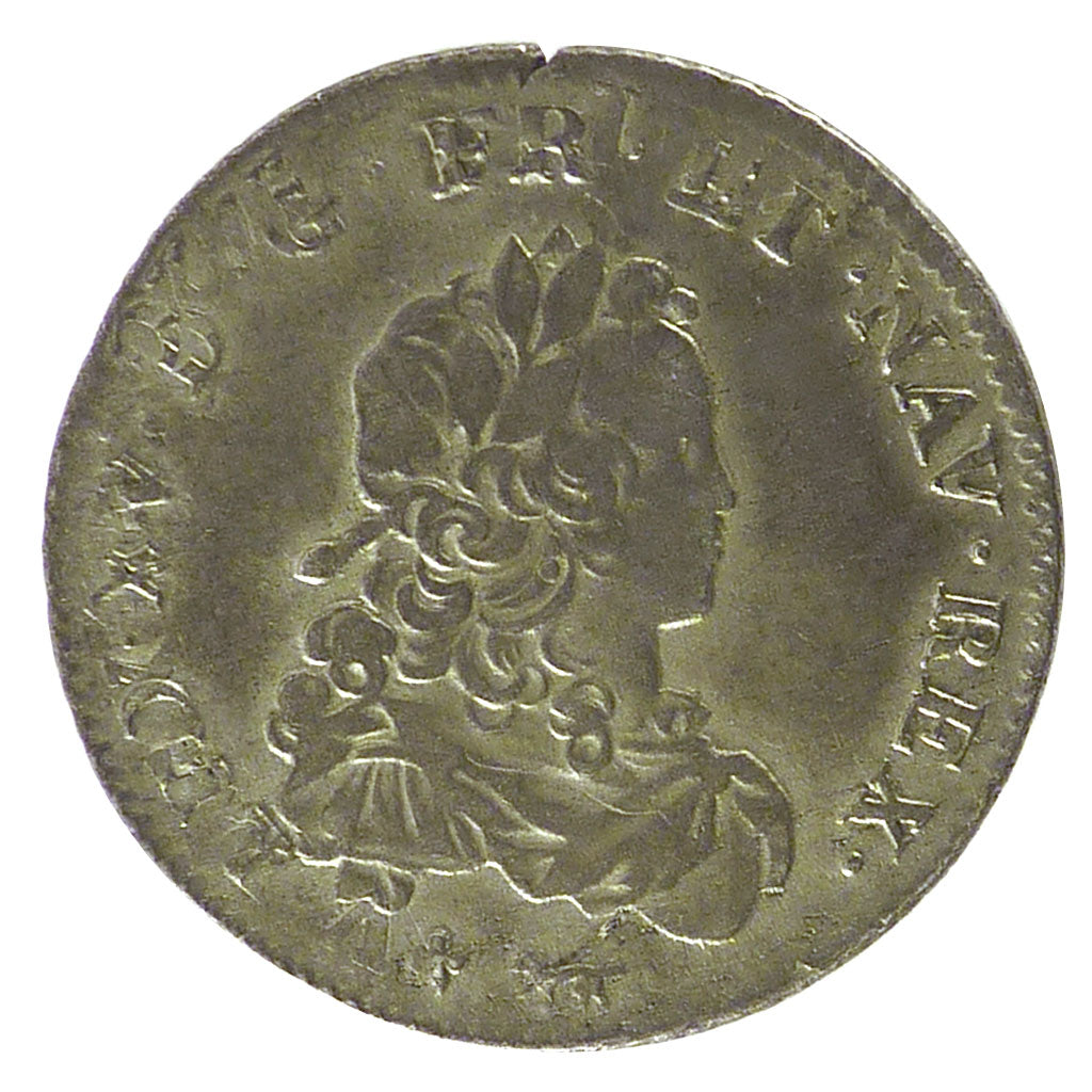 FRANCE, 1/3 Écu de France, 1/3 ECU, 1720, Paris, KM #457.1, EF(40-45), Silver, .