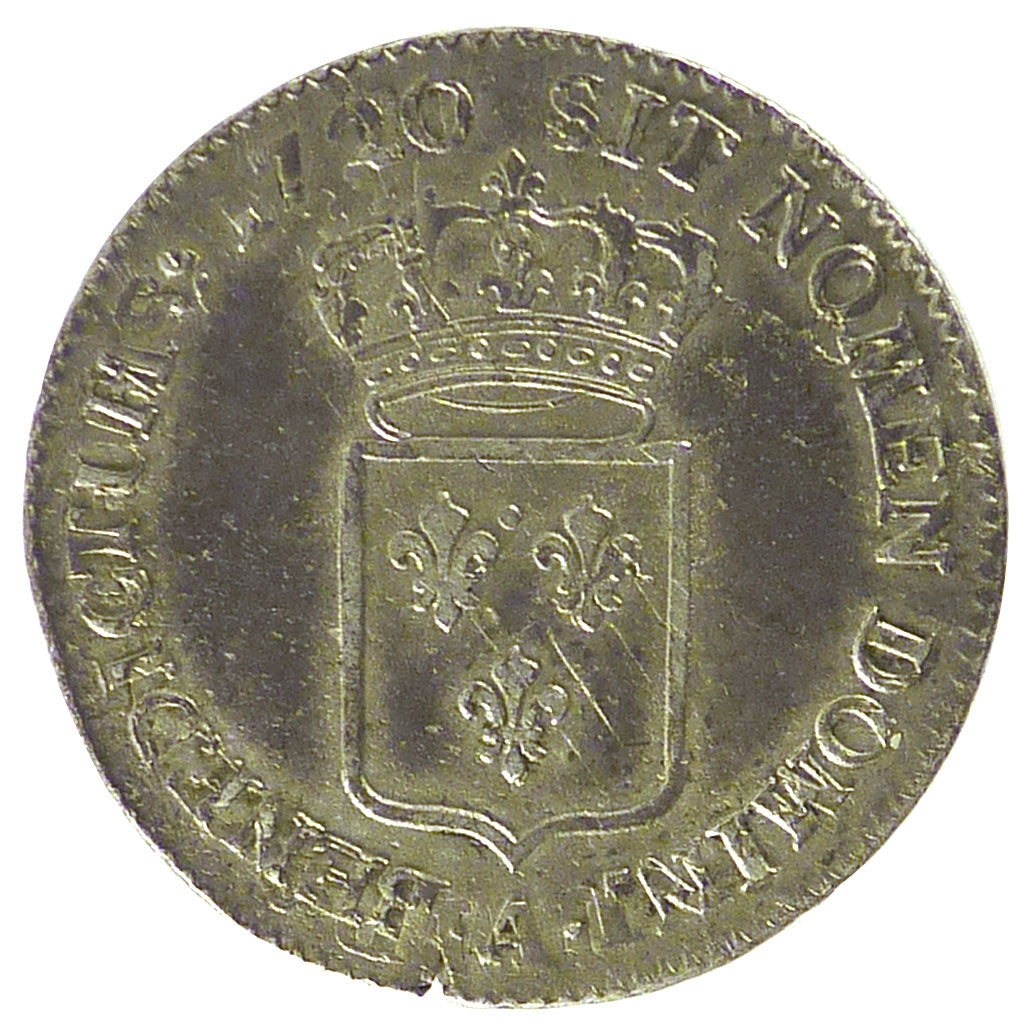 FRANCE, 1/3 Écu de France, 1/3 ECU, 1720, Paris, KM #457.1, EF(40-45), Silver, .