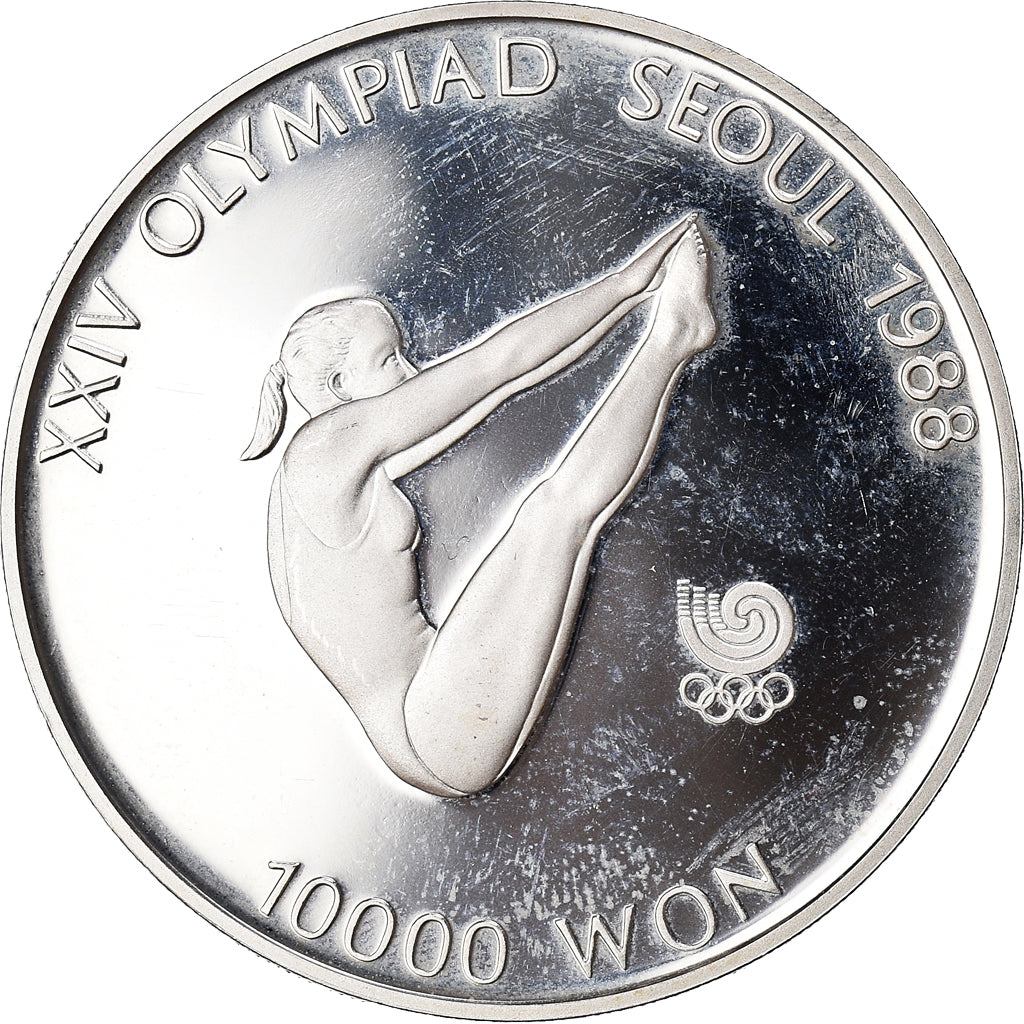 Coin, KOREA-SOUTH, 10000 Won, 1987, BE, MS(65-70), Silver, KM:57