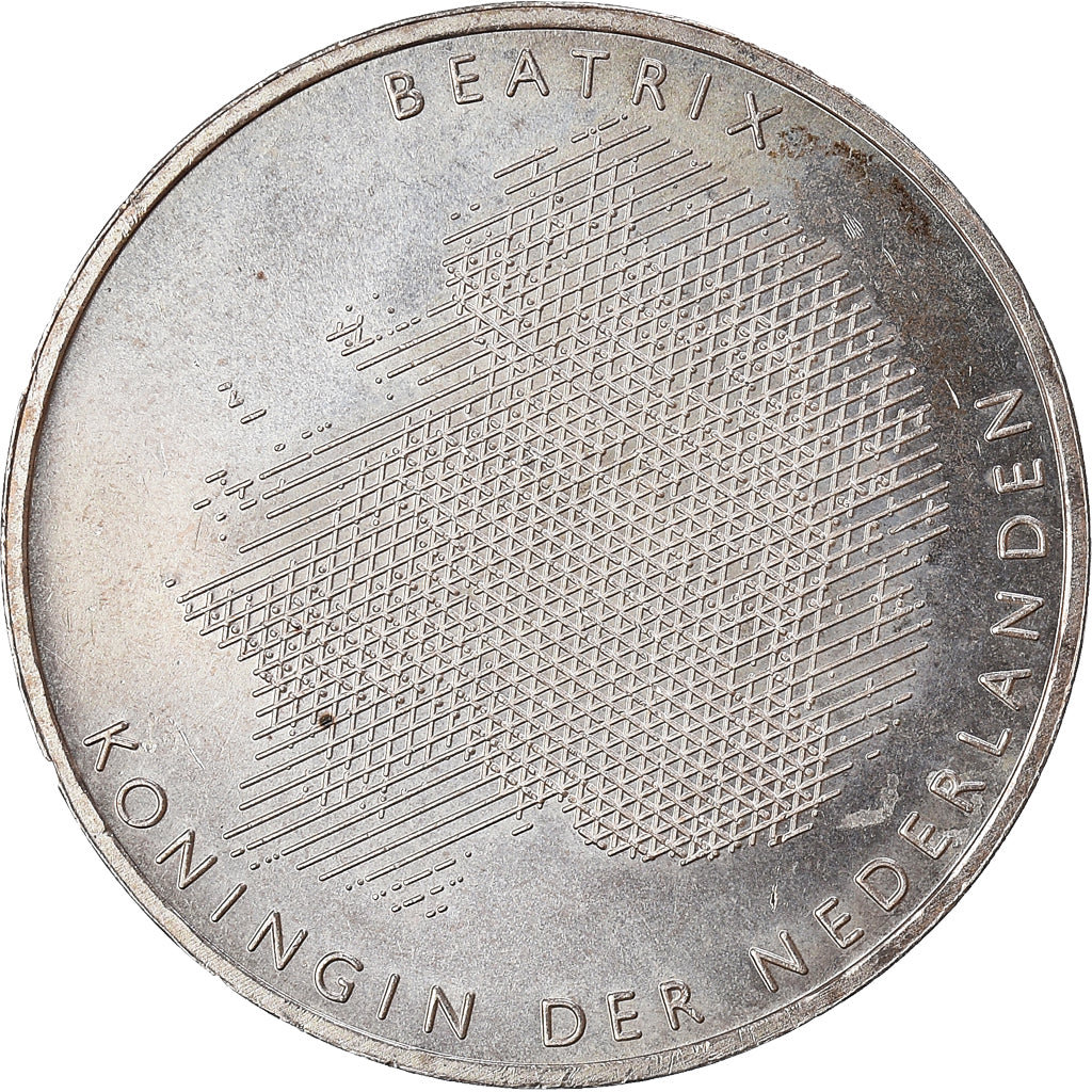 Coin, Netherlands, 50 Gulden, 1988, BE, EF(40-45), Silver, KM:212