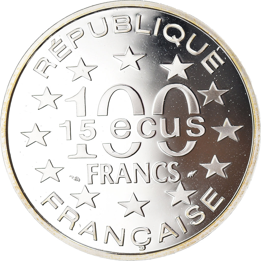 Moneta, Francia, 100 Francs-15 Ecus, 1993, BE, FDC, Argento, KM:1032