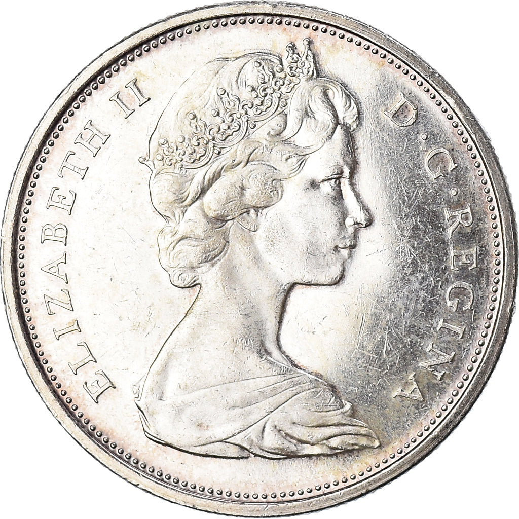 Coin, Canada, Elizabeth II, 50 Cents, 1967, Royal Canadian Mint, Ottawa