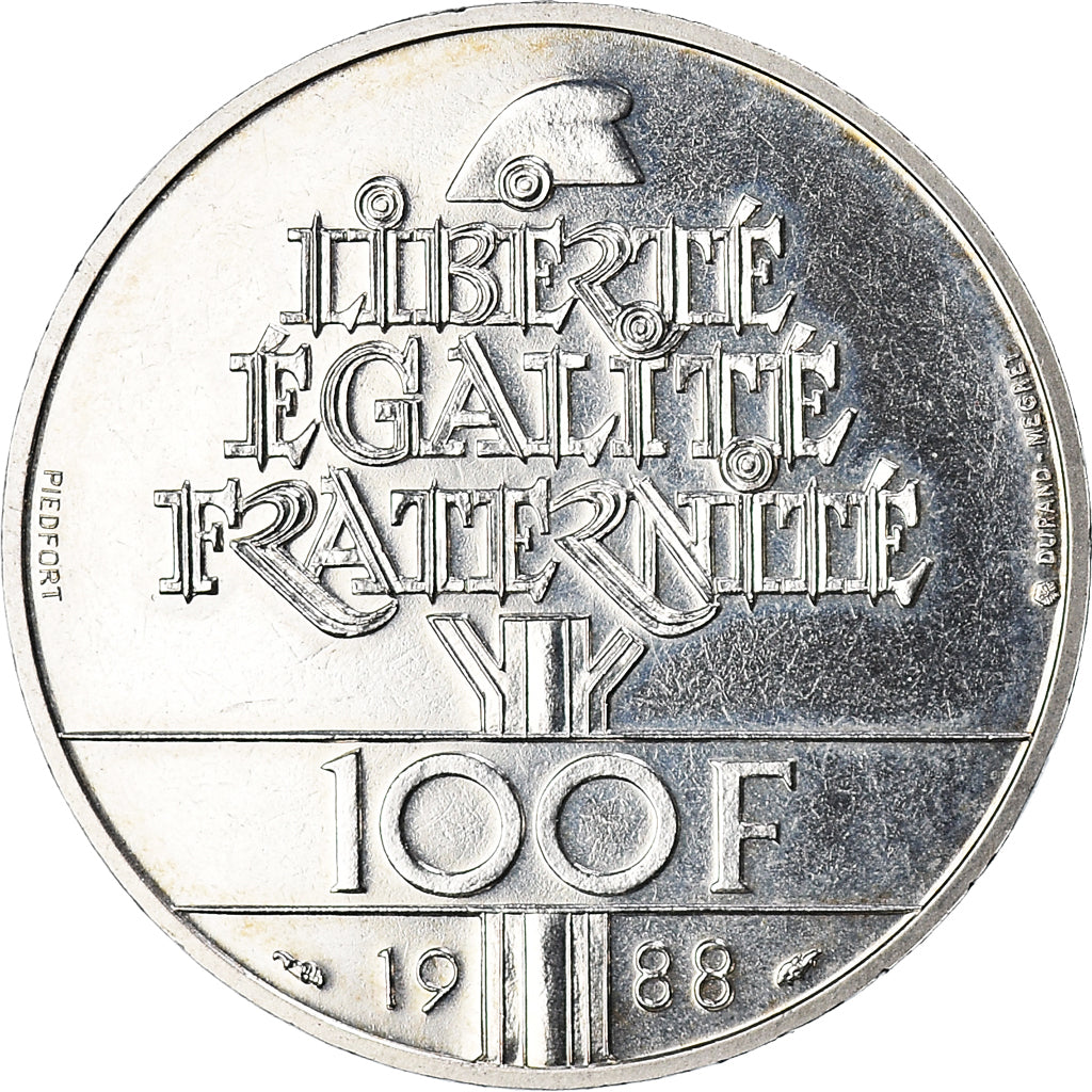 Münze, Frankreich, 100 Francs, 1988, Piéfort, UNZ, Silber, KM:P999