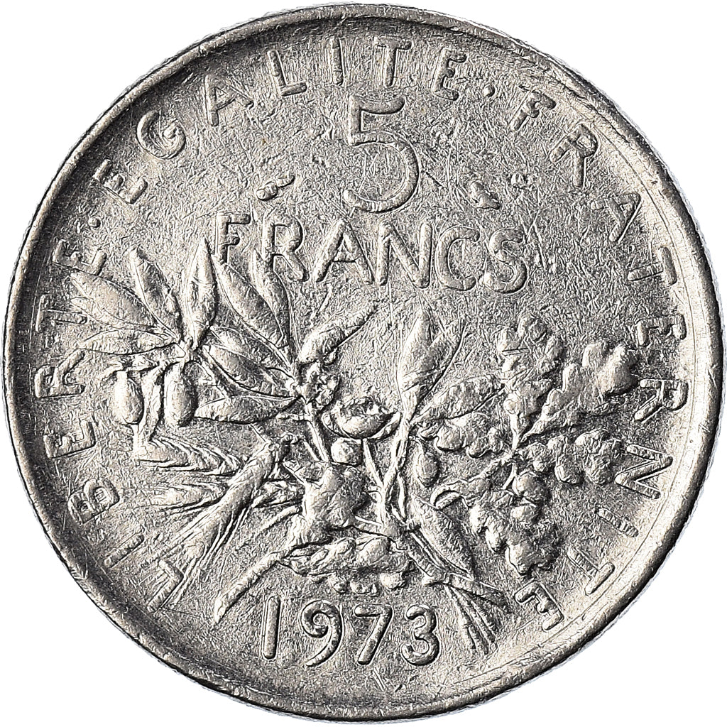 Coin, France, Semeuse, 5 Francs, 1973, Paris, VF(20-25), Nickel Clad