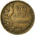 Munten, Frankrijk, Guiraud, 20 Francs, 1950, FR+, Aluminum-Bronze, KM:917.1