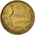 Munten, Frankrijk, Guiraud, 20 Francs, 1950, ZF, Aluminum-Bronze, KM:917.1