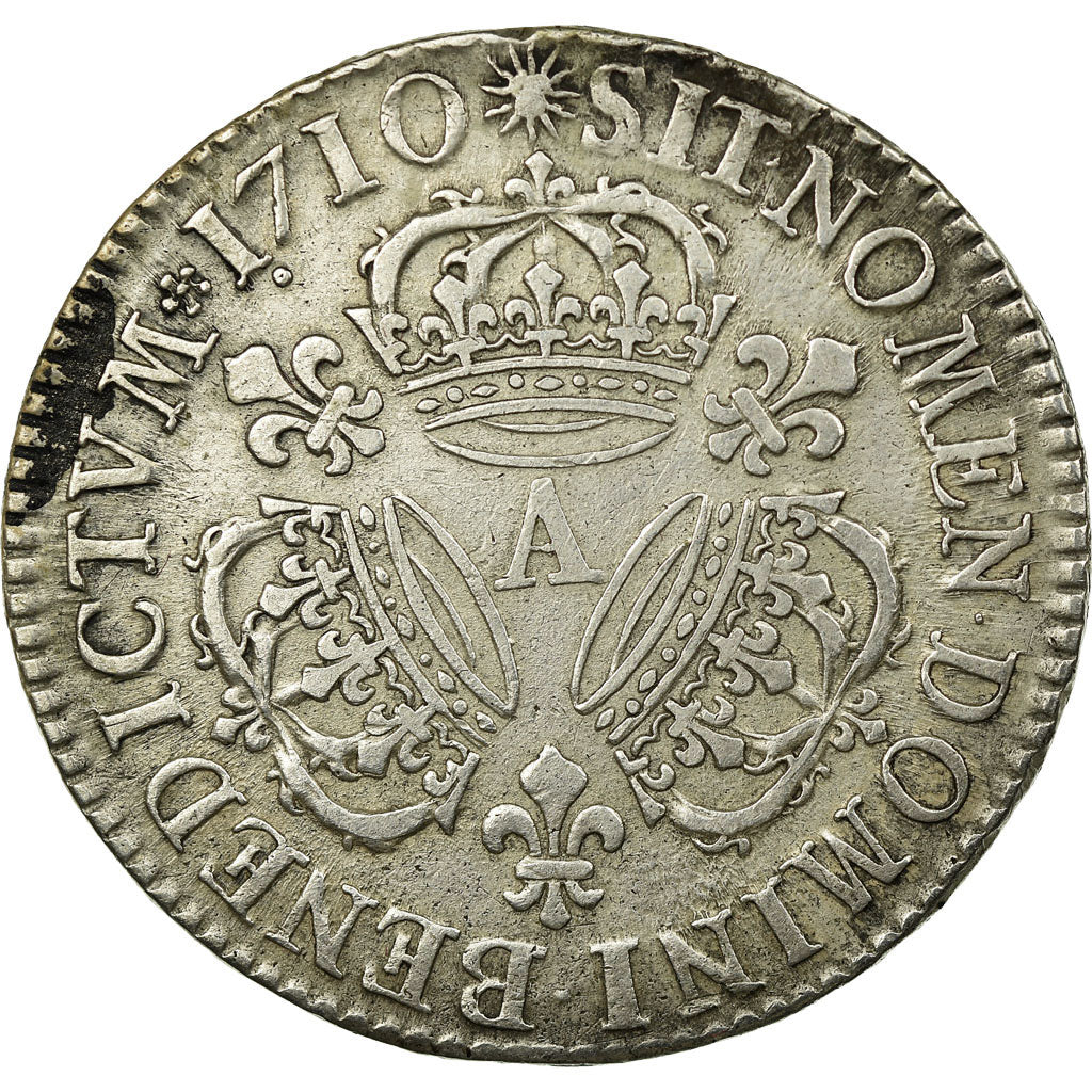 Münze, Frankreich, Louis XIV, 1/2 Écu aux 3 couronnes, 1/2 ECU, 36 Sols = 6