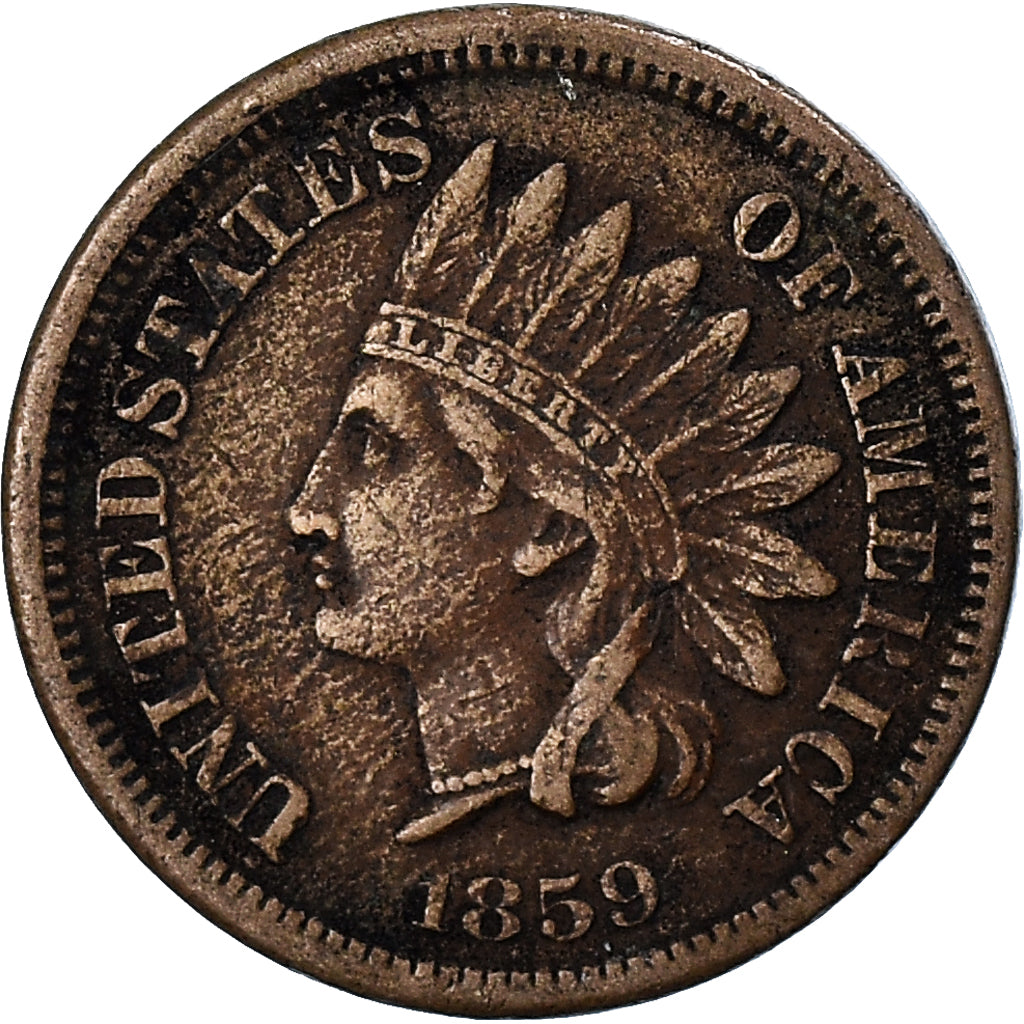 Coin, United States, 1 Cent, 1859, Philadelphia, VF(30-35), Copper-nickel, KM:87