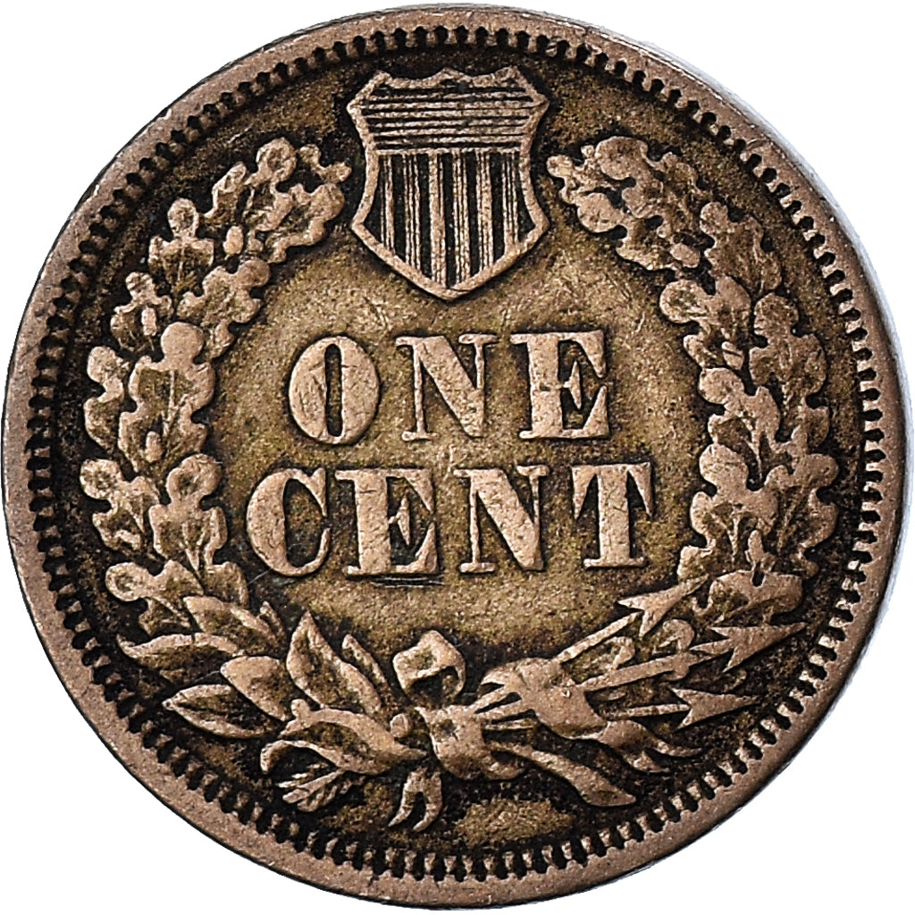 Coin, United States, Indian Head Cent, Cent, 1863, U.S. Mint, Philadelphia