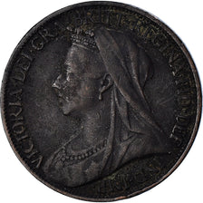 Coin, Great Britain, Victoria, Farthing, 1901, VF(30-35), Bronze, KM:788.2