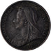 Coin, Great Britain, Victoria, Farthing, 1901, VF(30-35), Bronze, KM:788.2