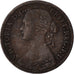 Coin, Great Britain, Victoria, Farthing, 1860, VF(30-35), Bronze, KM:747.2