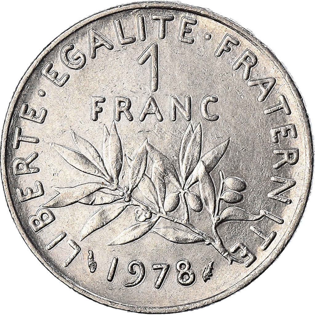 Coin, France, Semeuse, Franc, 1978, Paris, EF(40-45), Nickel, KM:925.1