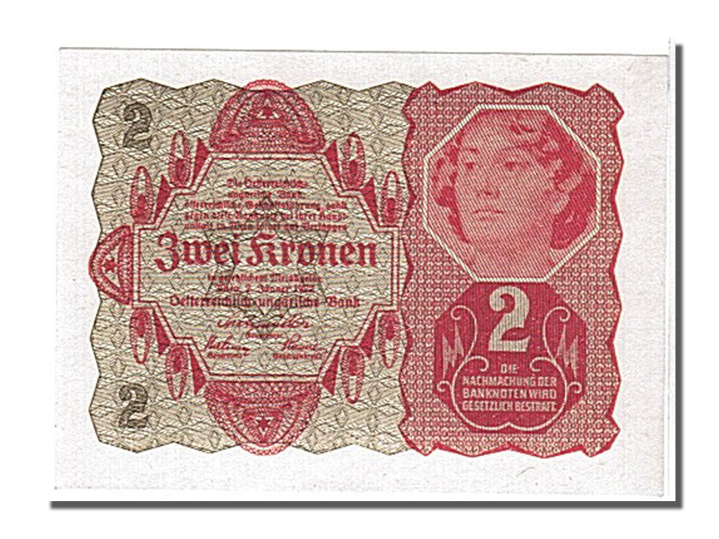 Austria, 2 Kronen, 1922, KM #74, 1922-01-02, UNC(65-70)