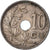 Moneta, Belgio, 10 Centimes, 1923, MB+, Rame-nichel, KM:52