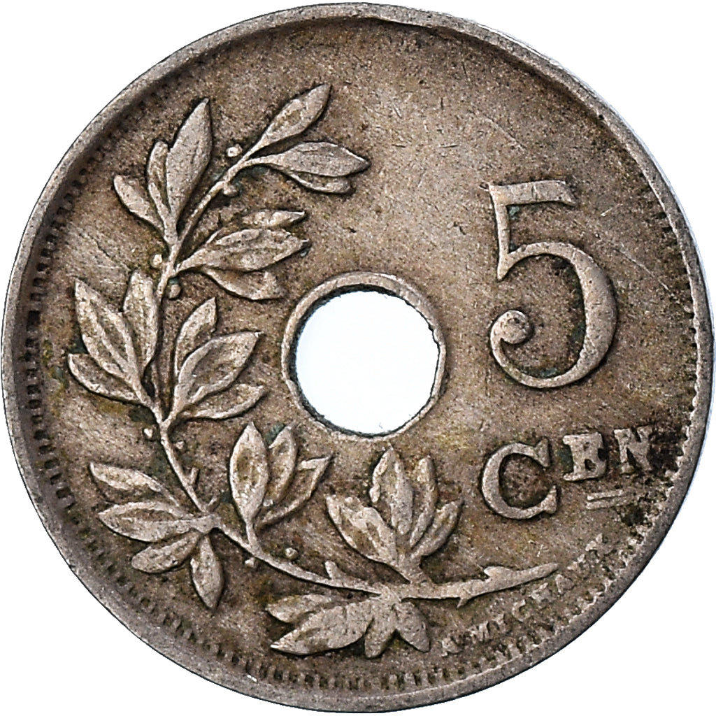 Monnaie, Belgique, 5 Centimes, 1922, TB, Cupro-nickel, KM:67