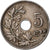 Moneta, Belgia, 5 Centimes, 1922, VF(20-25), Miedź-Nikiel, KM:67