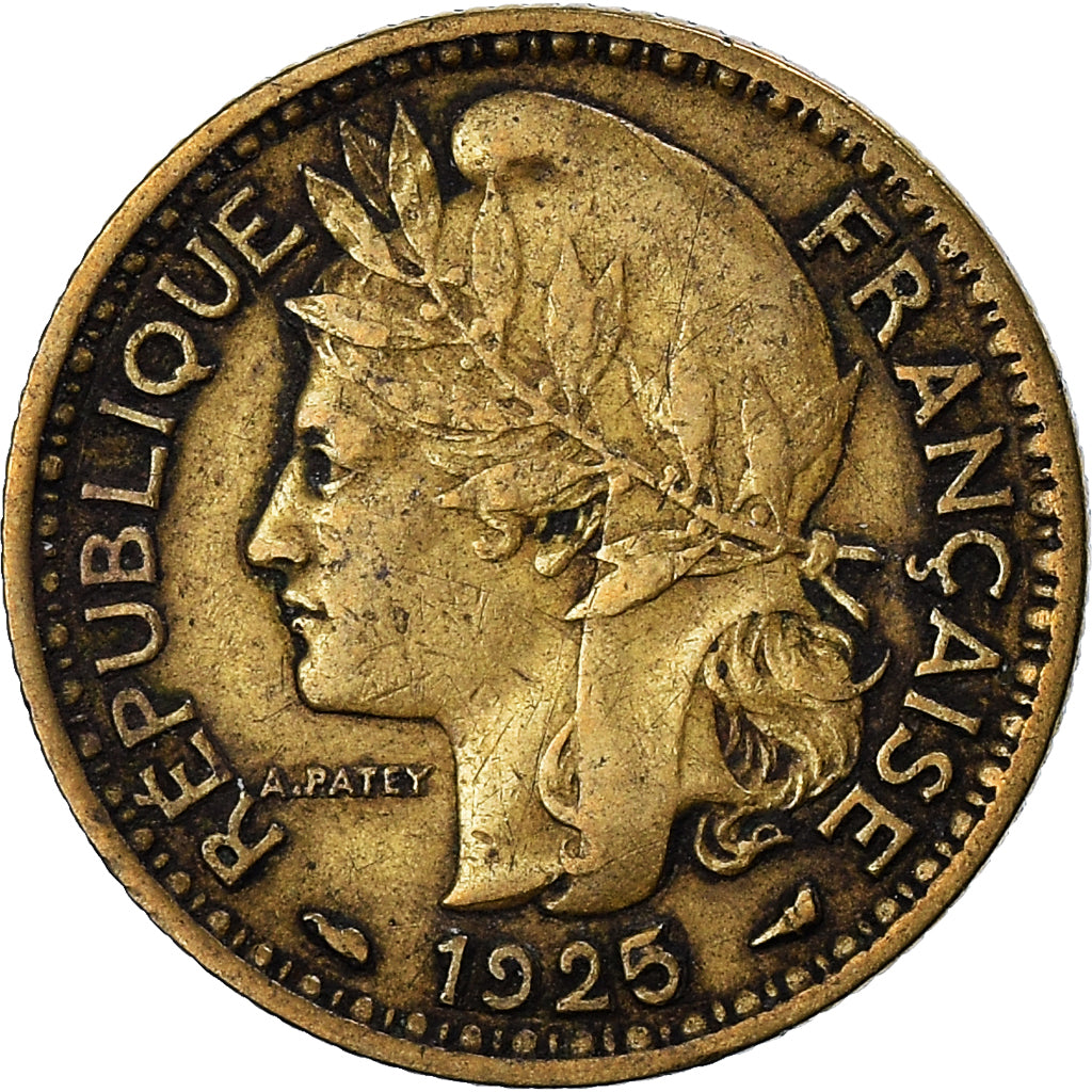 Munten, Kameroen, Franc, 1925, Paris, ZF, Aluminum-Bronze, KM:2