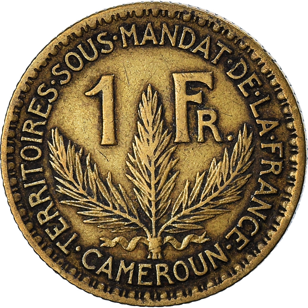 Munten, Kameroen, Franc, 1925, Paris, ZF, Aluminum-Bronze, KM:2