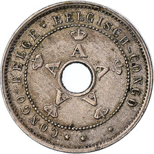 Moeda, Congo Belga, 5 Centimes, 1911, EF(40-45), Cobre-níquel, KM:17
